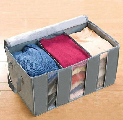 Clothes Storage Box, Foldable, Portable & Space-Saving