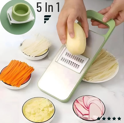 5-in-1 Multifunctional High-Quality Vegetable & Fruit Slicer With Five Changeable Blades