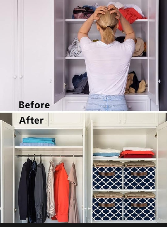 Clothes Storage Box, Foldable, Portable & Space-Saving