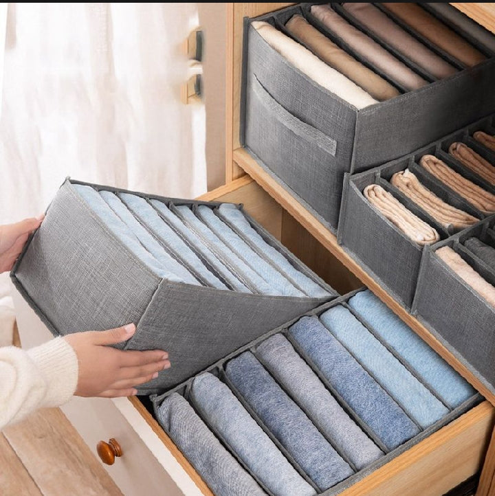 Clothes Storage Box, Foldable, Portable & Space-Saving