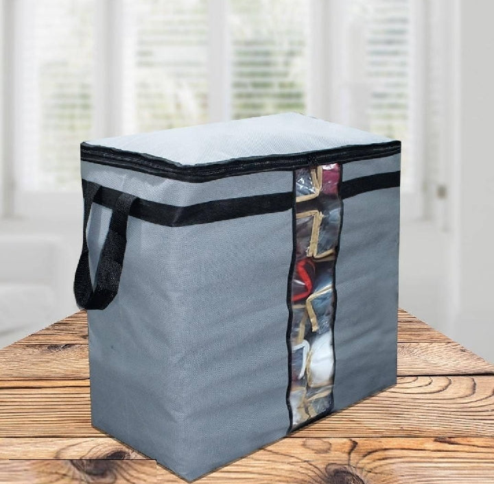 Large Foldable Clothes Storage Zipper Bag – Durable & Space-Saving Organizer